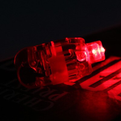 100pcs Led Finger Light Sticks Glowing Ring Glow Party Supplies Funny Luminous Toys for Children Festival Xmas: Red