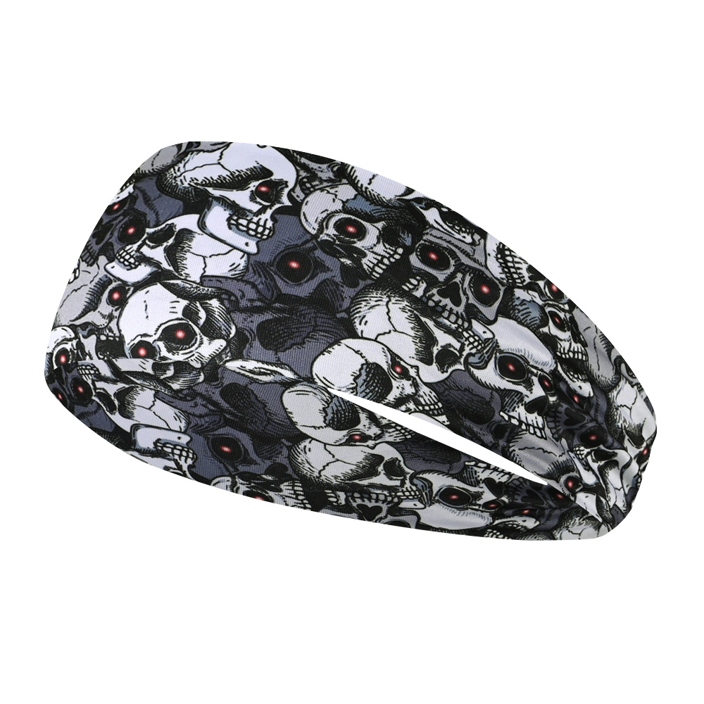 Zweetbandjes Workout Sport Hoofdbanden Voor Mannen Camo Headwraps Zweet Absorberende Haarband Breed Basketbal Voetbal Fietsen Hardlopen Yoga: Lavendel