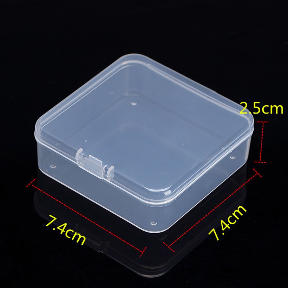 PP Clear Lidded Small Plastic For Trifles Parts Tools Storage Box Jewelry Display Box Screw Case eads Container