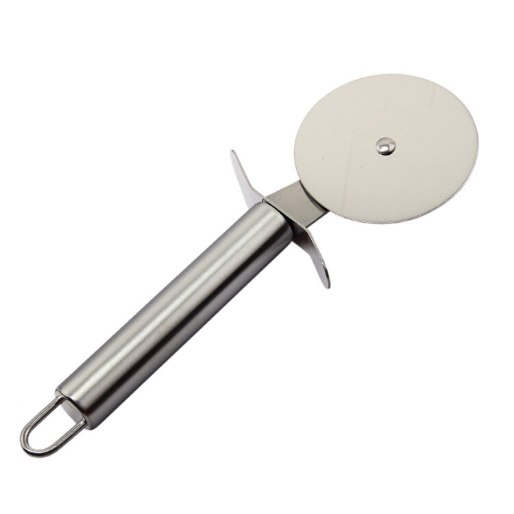 Stainless Steel Pizza Peel Metal Pizza Peel with Handle and Pizza Cutter Wheel Shovel Kitchen Cutter Cake Tool Slicer