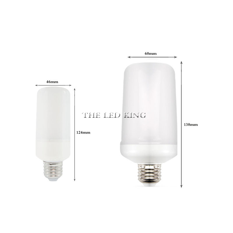 99LEDs E27 Vlam Lampen 15W 85-265V 4 Modi Ampul LED Vlam Effect Licht Lamp Flickering emulatie Fire Light Geel/Blauwe Vlam