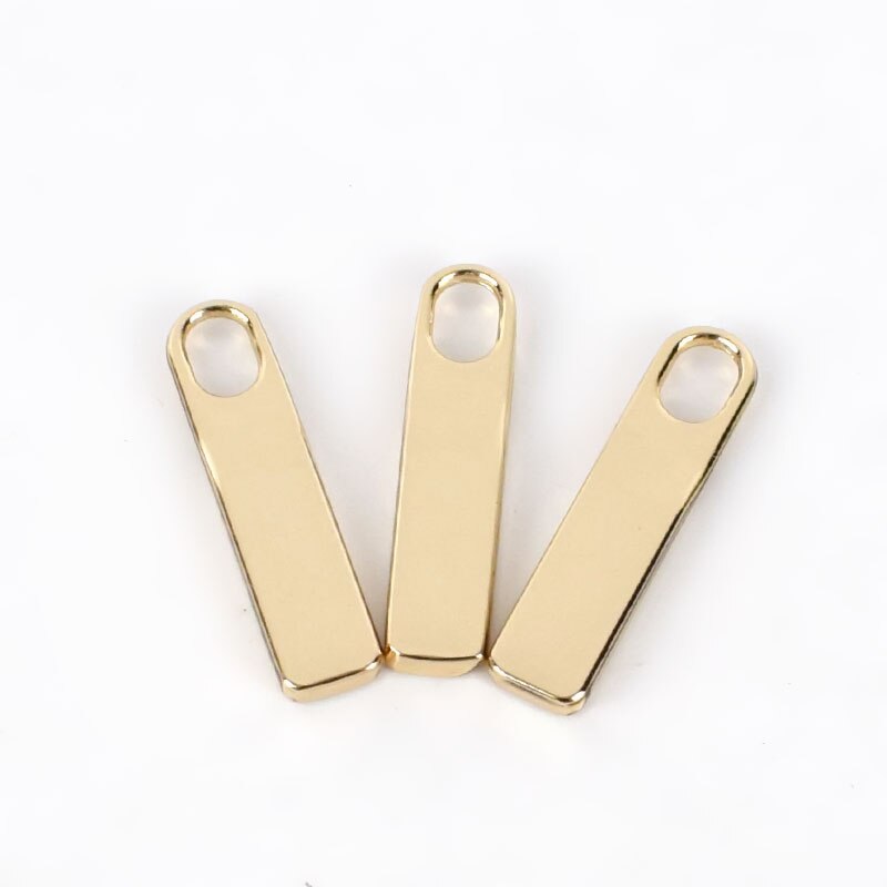 20pcs Zipper Pullers for 3/5# Zipper Sliders Zippers Head Repair Zipper Pull Tab DIY Wallets Garments Hardware Accessoriesags: lightgold
