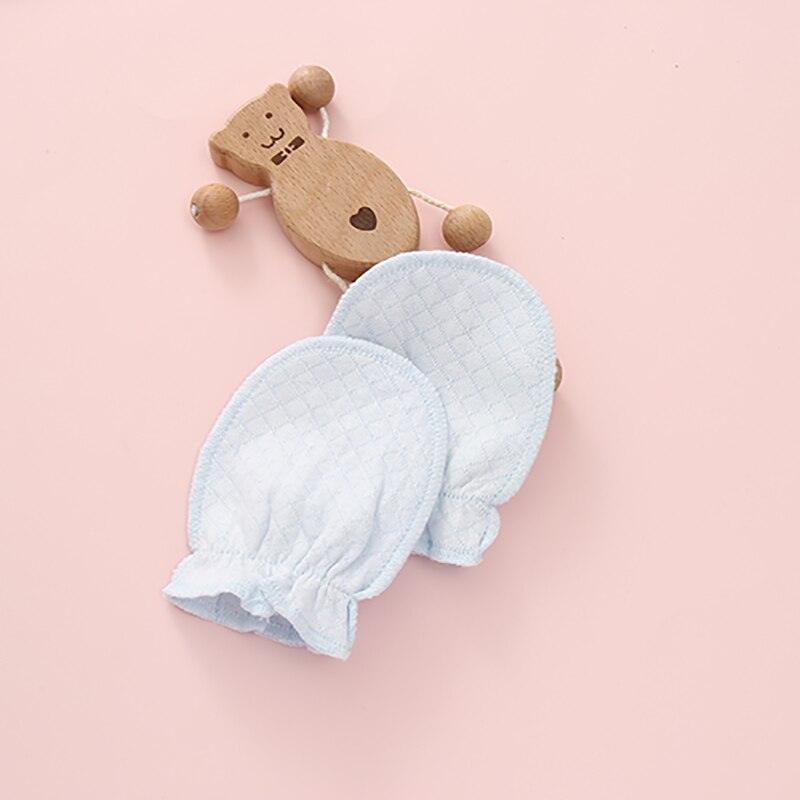 Gants anti-rayures pour -né, pour Protection du bébé, gant anti-rayures en coton