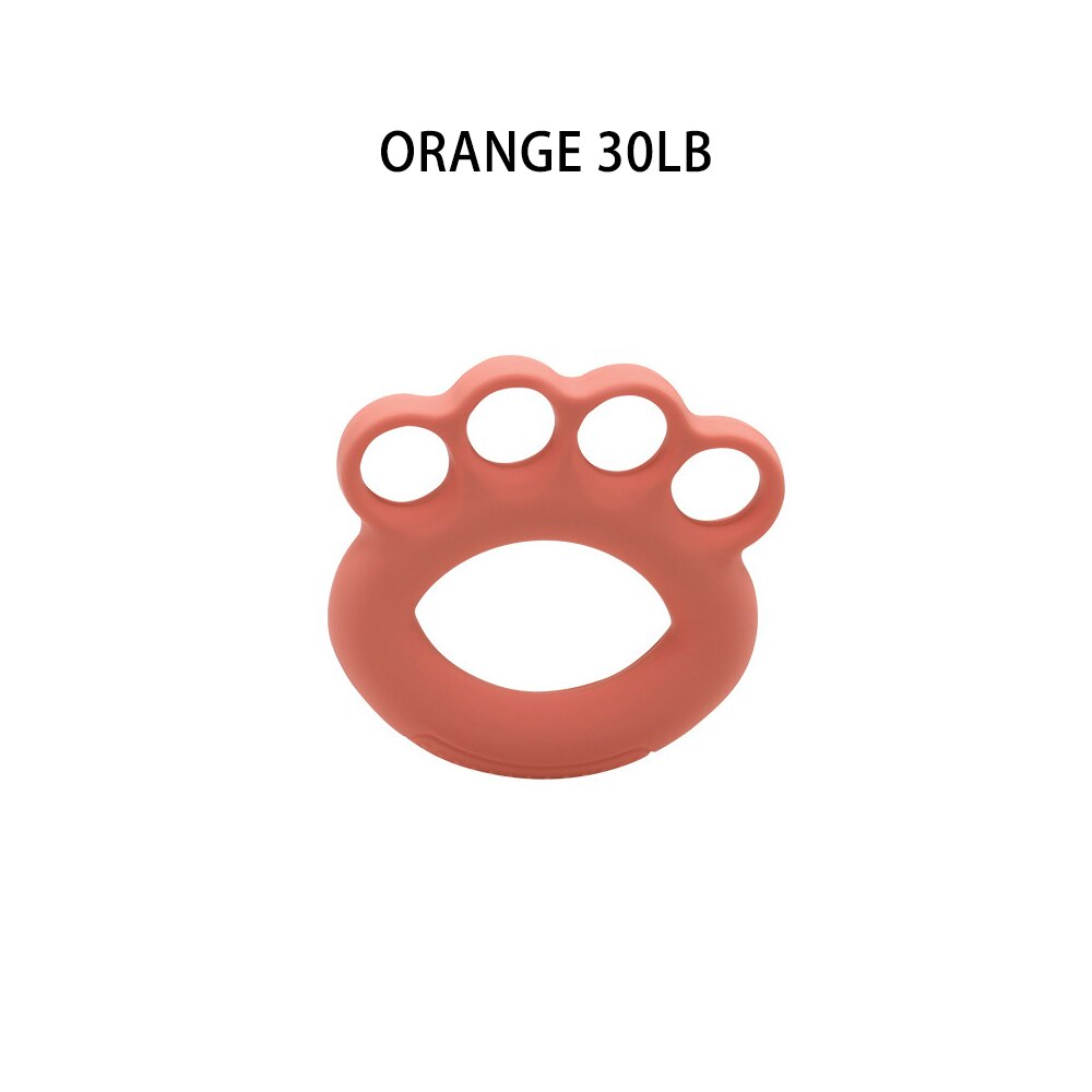 Siliconen Vier-Vinger Grijper Vinger Grip Ring Vinger Krachttraining Apparaat Fitnessapparatuur: Oranje