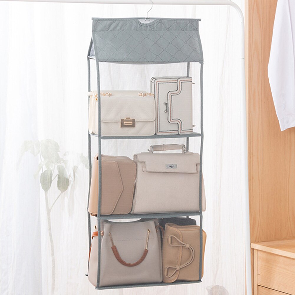 Dust-proof Wardrobe Folding Storage Bags Hanging Holder Organizer 2/3/4-Layer