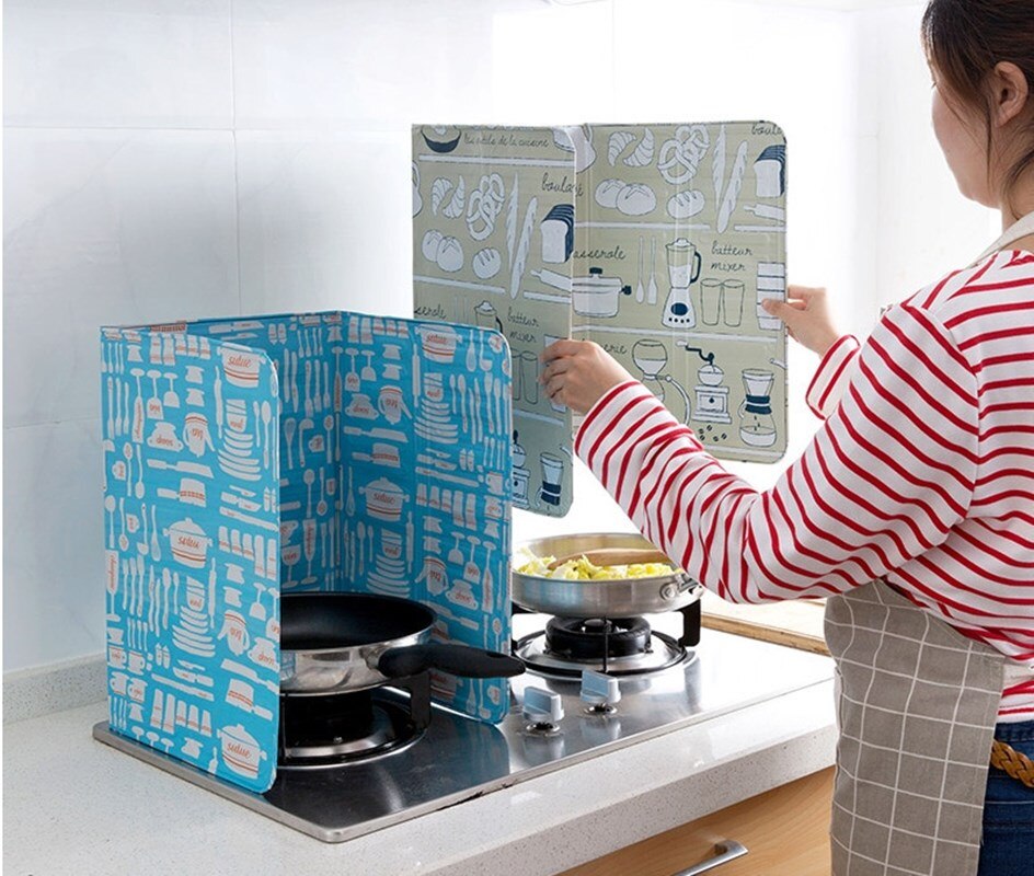 Kuchenka gazowa aluminiowa przegroda olejowa izolacja cieplna płyta separator oleju kuchenka pluśnięcie zmywalny wielokrotnego użytku przegroda olejowa akcesoria kuchenne