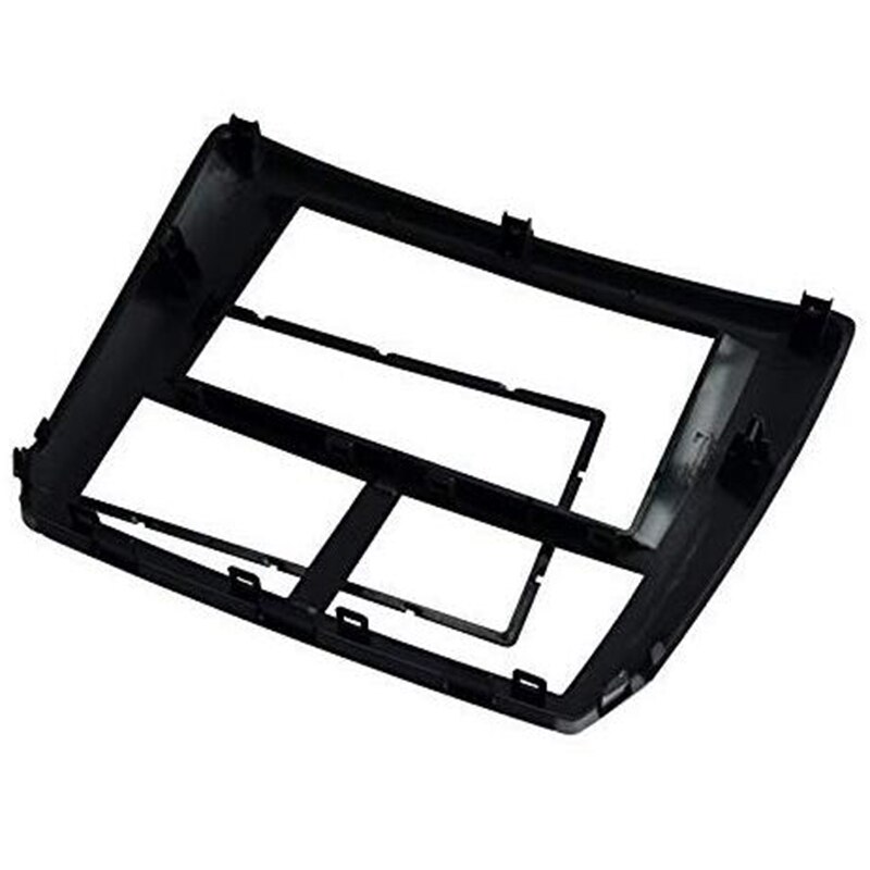 HELEVIA Double Din Car Radio Stereo Fascia Black Player Panel, Replacement For NISSAN Livina March Versa 2013-2017 Textured Appearance, Gapless Fit, ABS Plastic