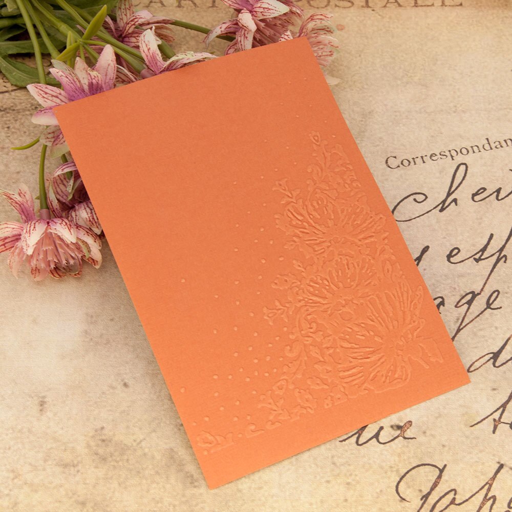 Flowers Background Board Embossed Plastic DesignFolder For Scrapbook DIY Photo Album Card Embossing Folder
