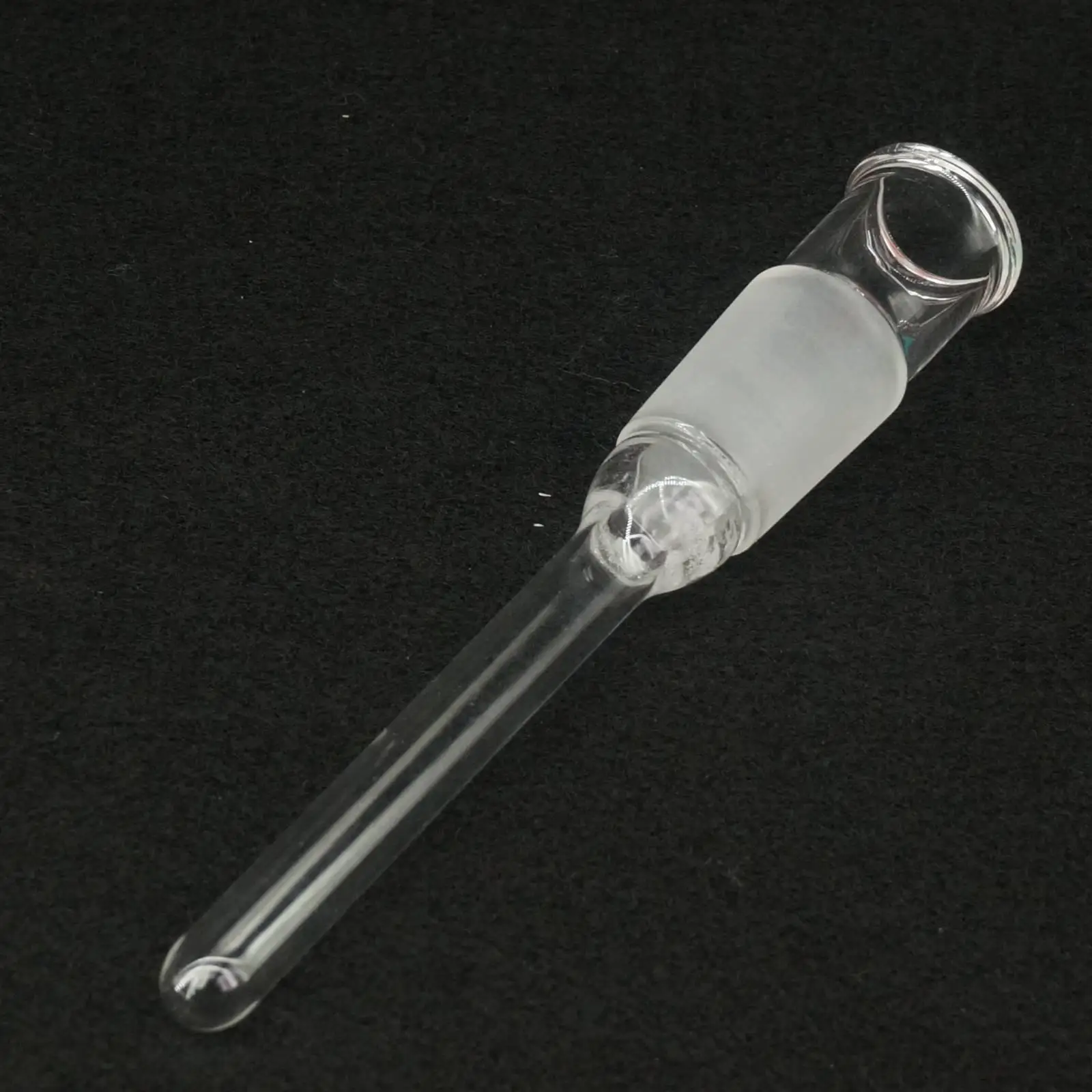 Adaptador de termómetro de vidrio, boquilla de tierra, junta, tubo inferior, longitud de 24/29mm, laboratorio, 100