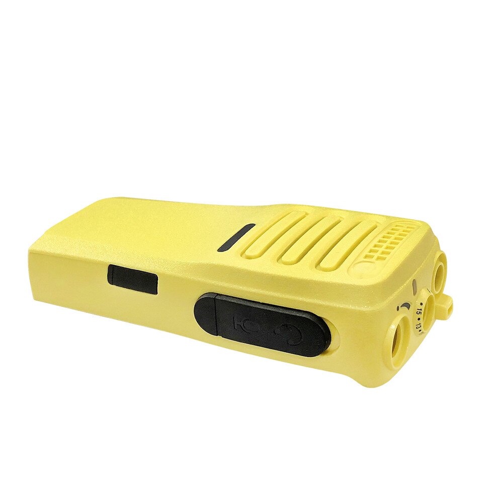 Vbll pmln6345 amarelo walkie talkie reparação caso frente habitação capa apto para motorola cp200d dep450 portátil rádio em dois sentidos