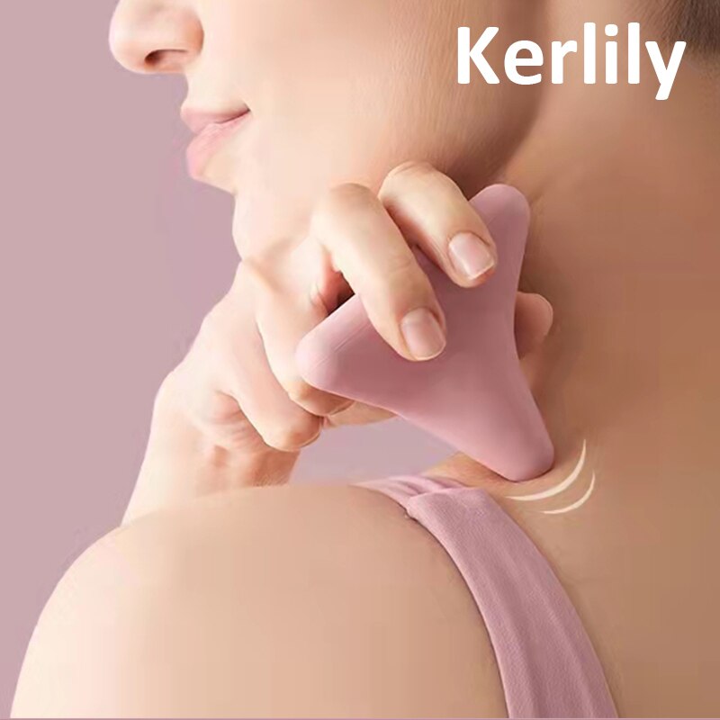 Silicium massage kegle solid bold psoas muskel frigivelse thorax rygsøjlen ryg hals scapula fod yoga trekantet afslapningsapparat kerli
