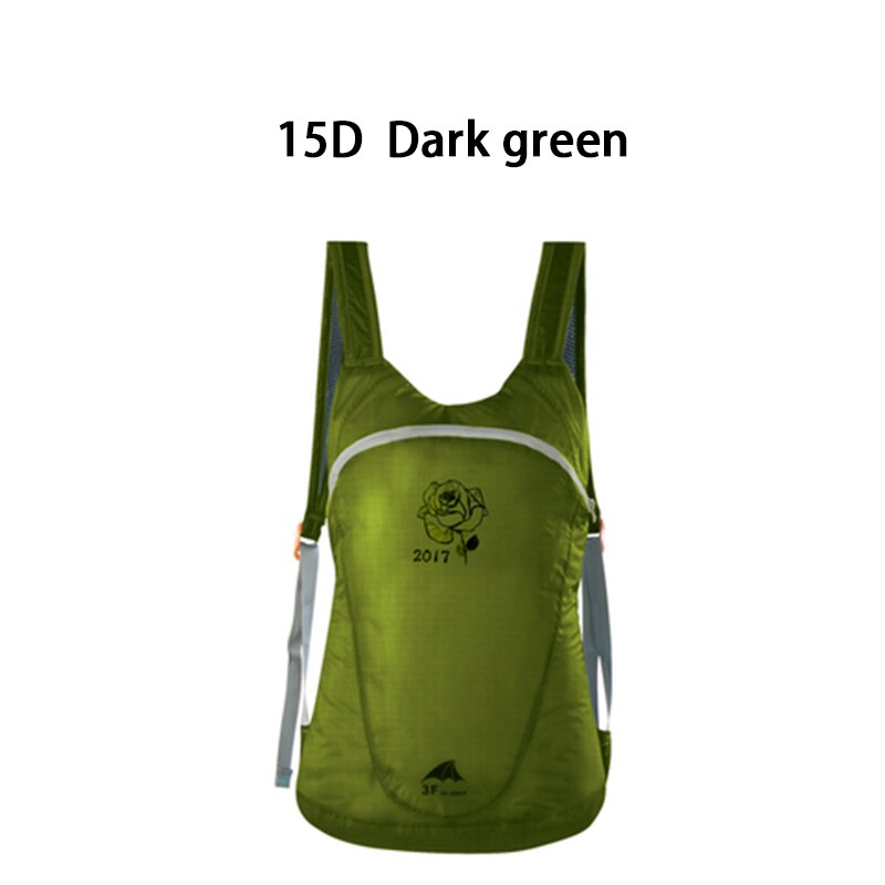 3F UL GEAR Dandelion Ultralight Folding Bag Waterproof Backpack Can Hold Water: 15D Dark green