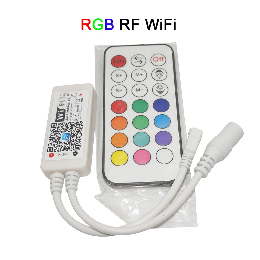 Mini Wireless WIFI LED RGB / RGBW Controller RF Remote Control IOS/Android Smart Phone for RGBCW/RGBWW RGB LED Strip,DC12-24V