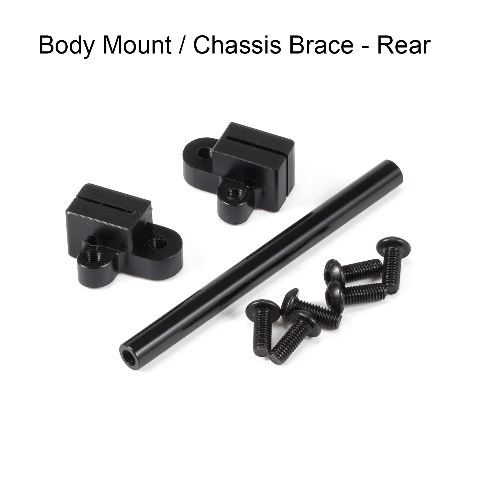 Kit de chasis LCG de fibra de carbono de alta liquidación, juego de eslabones de suspensión, eje de Portal Capra, placa de montaje Servo de batería ESC: Azul