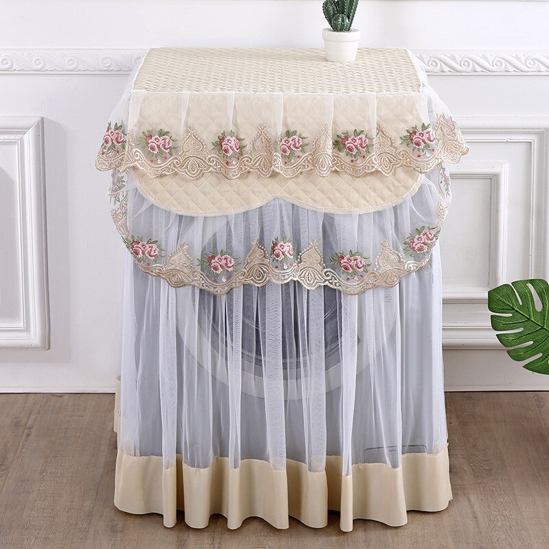 Cubierta decorativa para lavadora, cubierta protectora a prueba de polvo, estilo de apertura superior frontal