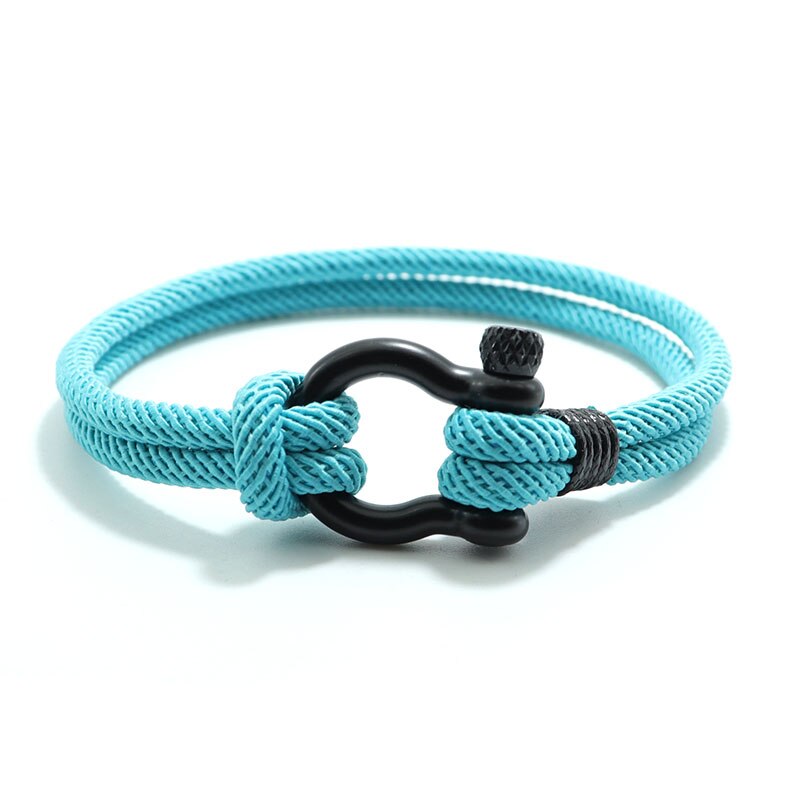 Nueva Pulsera para hombre, pulsera de cuerda de la suerte de 4mm para hombre, para novio, Brazalete de supervivencia al aire libre, Pulseira Masculina, Pulsera de cadena de cordón: Oro oscuro