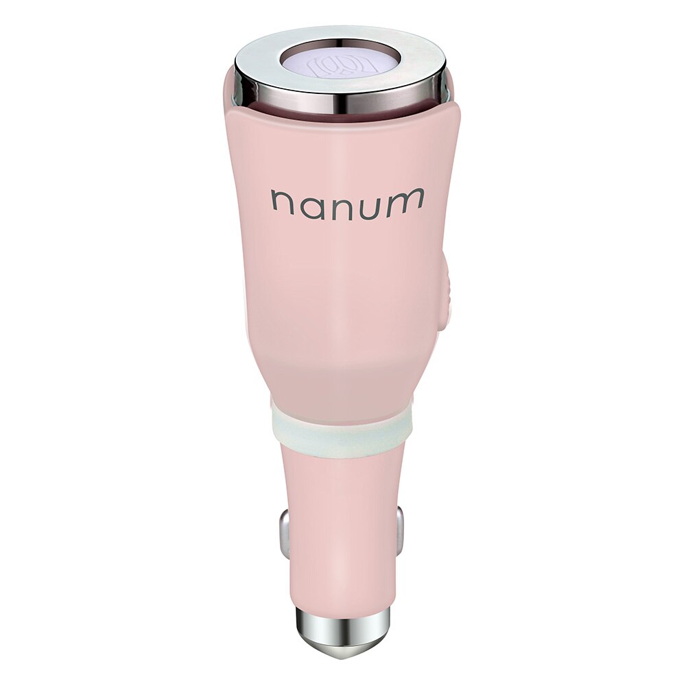 M tulipán difusor de Aroma para coche, purificador de aire, cargador de coche, elimina el olor de la fragancia, martillo de seguridad USB, negro, blanco, azul, Rosa, Verde: Rosa