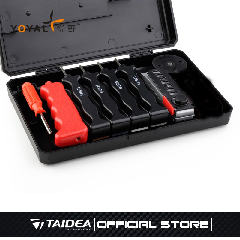 Multifunktionel udendørs knivsliber apex edge pro  t0932w slibesystem 4 sten lansky taidea