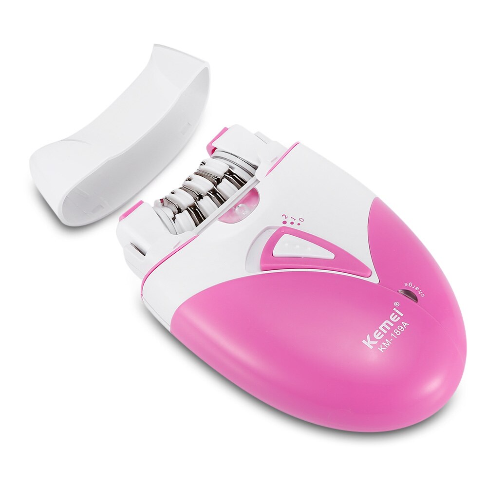 Kemei kvinnes epilator usb lade hårfjerningsmaskin elektrisk oppladbar dame barbering trimmer hårfjerning