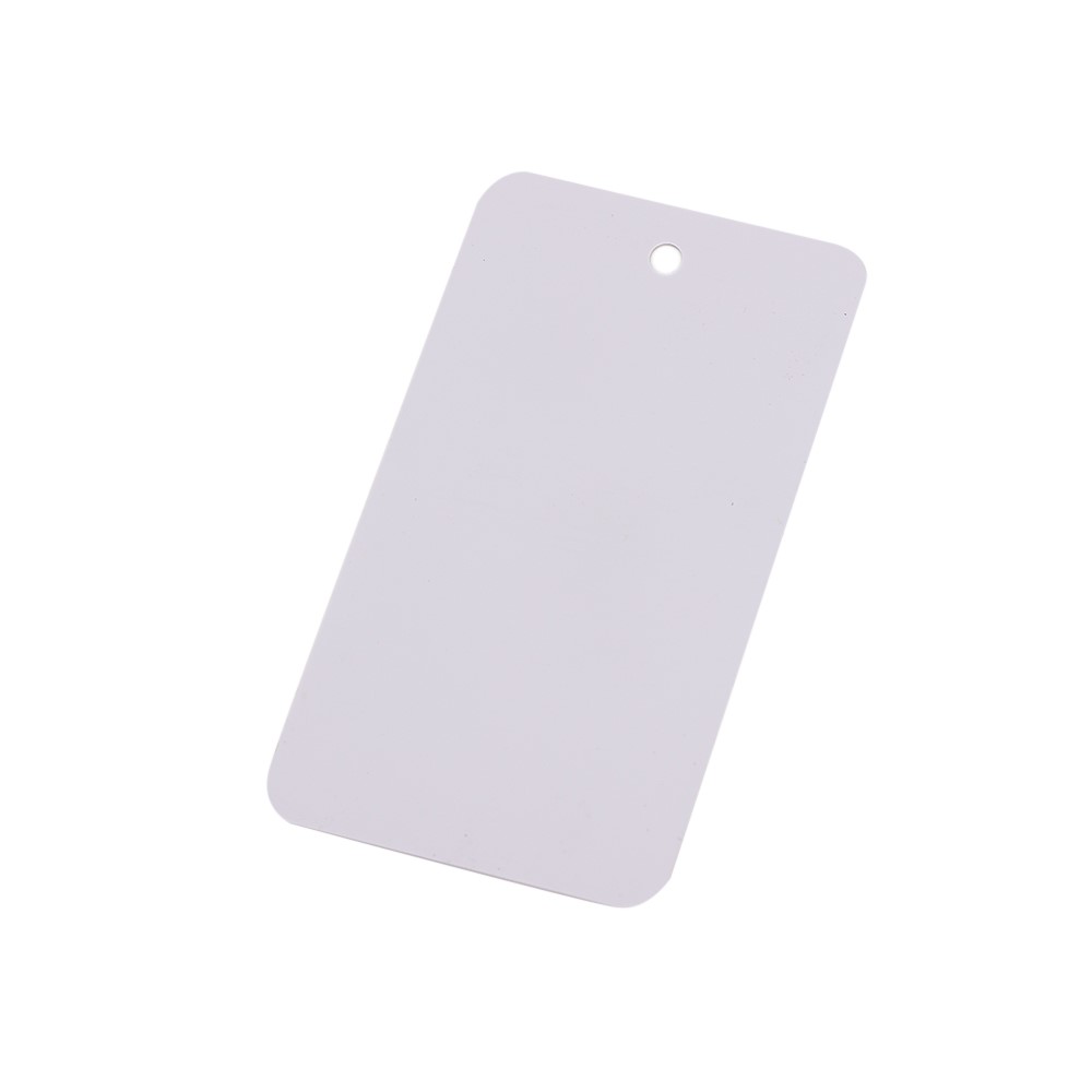 50Pcs 5x9cm Blank Matte PVC Plastic Plastics Waterproofing Hang Tag DIY With Hole Garment Jewelry Label Display Packaging