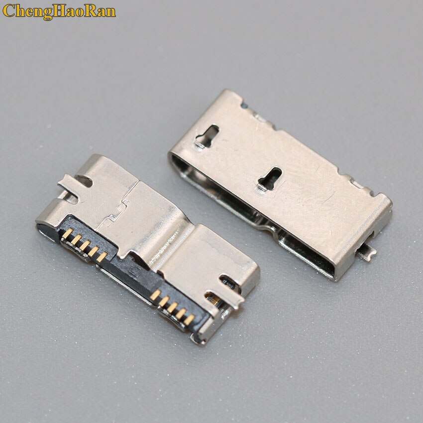 Chenghaoran 2 kpl micro usb 3.0 jack 10 pin naaras pistoke tail latausportti mobiili kovalevy liitäntä mikroliitin: No 8