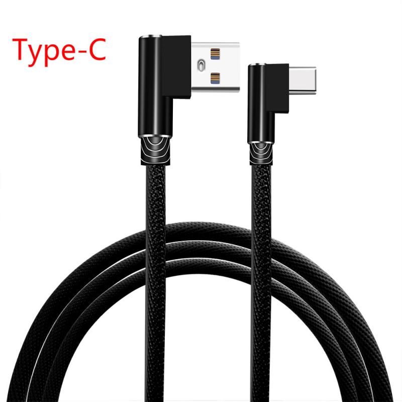 2 Usb Autolader Digitale Display Sigarettenaansteker Opladen Adapter Voertuig Verlichting Converter Micro Usb C Type C Kabel TXTB1: 1M TypeC Black