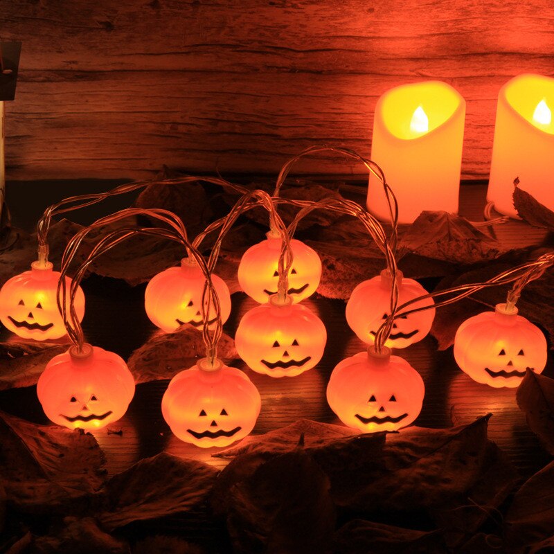Halloween Pompoen Lichtslingers, Leuke Led Lantaarn Lichten, Lichten Voor Indoor Outdoor Decoratie