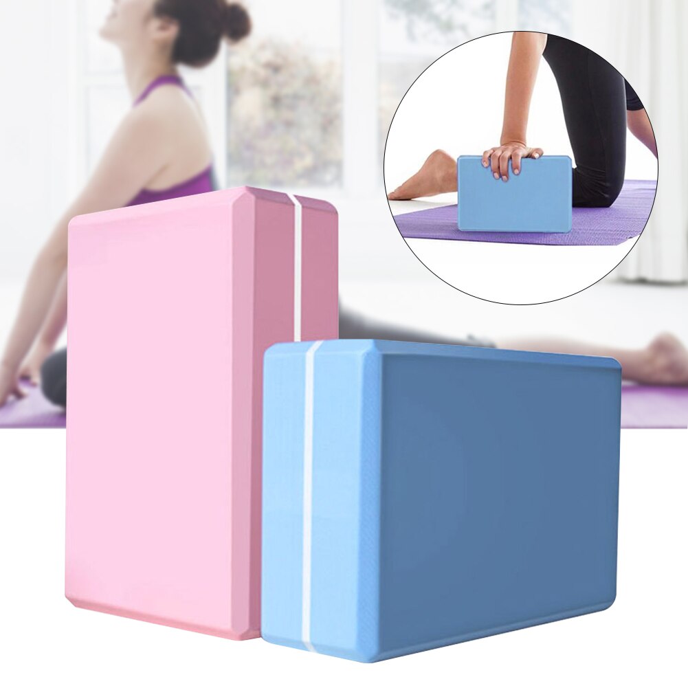Fukttålig eva foam yoga block forma fitness träna dubbelfärg träning träning träning dansa barn