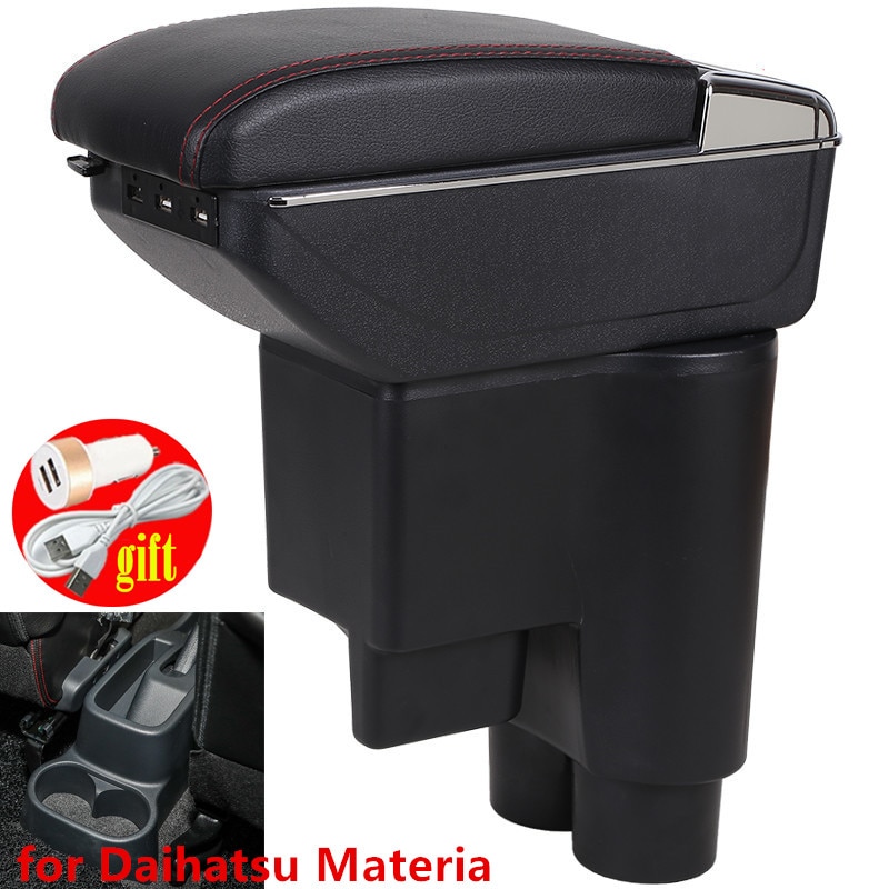 For Daihatsu Materia Armrest box Retrofit parts dedicated Car Armrest Center Storage box car accessories Interior with 7USB