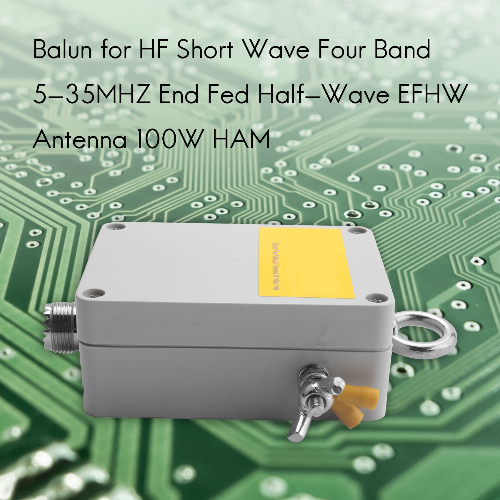 1:49 - 49:1 Balun für HF-Kurzwellen-Vierband-5-35MHz-Ende gespeiste Halbwellen-Efhw-Antenne 100W Schinken