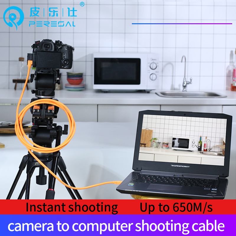 PERESAL-cable USB 3,0 a micro-b para cámara Canon EOS 5D4 5DSR, NIKON D810, D850, D5, cámara digital, cable de datos para ordenador portátil