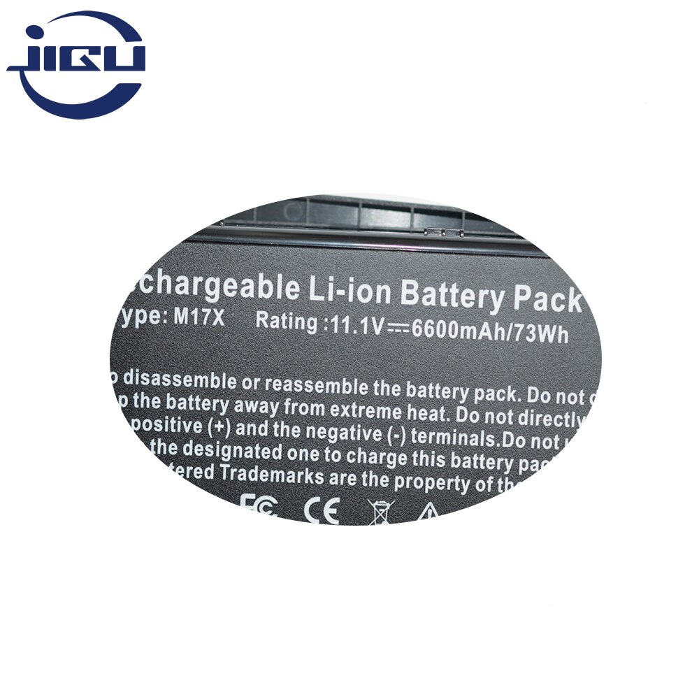 JIGU 9Cells Laptop Battery For Dell Alien Ware M17x R3 M17x R3-3D 0C852J 0F310J C852J F310J H134J 4400MAH 11.1V