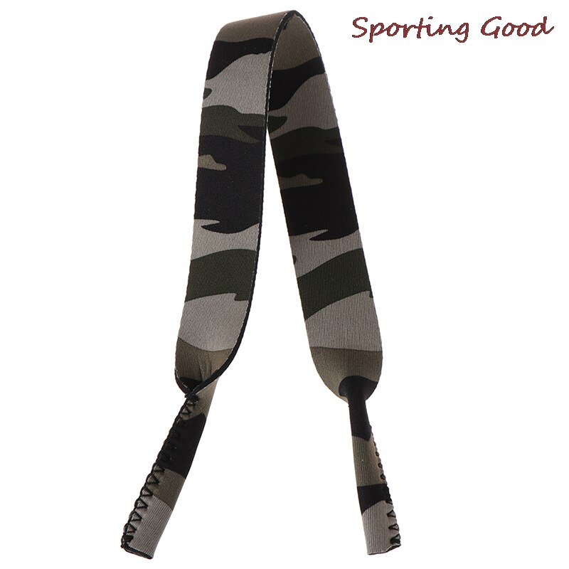Lanière pour lunettes de soleil, motif camouflage, cordon de cou, sangle pour lunettes de sport, chaîne: Green