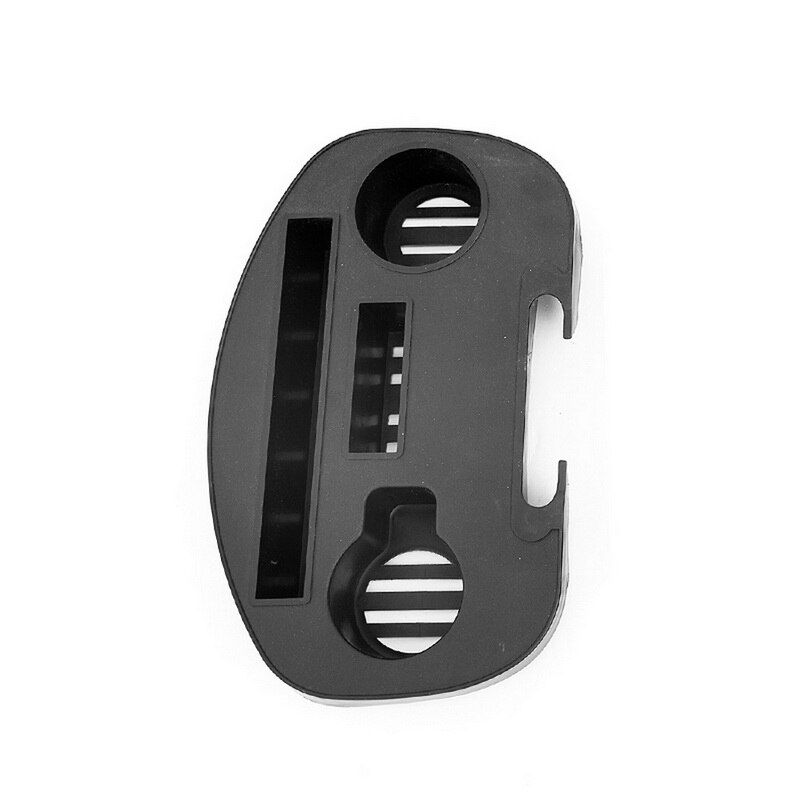 Folding Reclining Chair Drinks Food Cup Tray Holder Clip Side Table Garden Lounger Camping Beach Outdoor furniture Plastic Tray: Rice White
