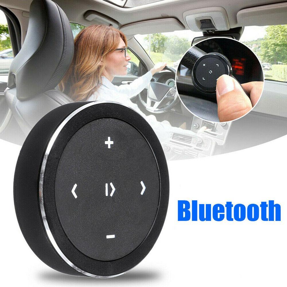 Wireless Bluetooth Remote Control Car Kit Media Button Car Motorcycle Steering Wheel Music Player Controller for iOS/Android