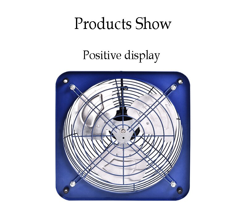 Household Extractor Ventilation Fan Exhaust Air Blower High Speed Low Noise Bathroom Kitchen Toilet Wall Air Vent Fan