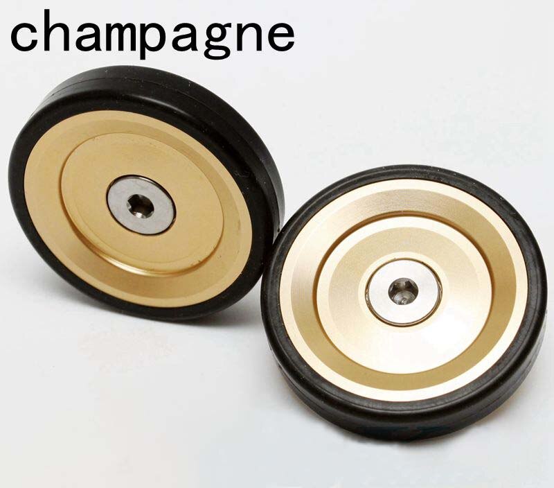 26g EasyWheel Für Brompton Fahrrad Easywheels Racks 46mm Aluminium Legierung CNC Einfach rad mit Schrauben Ultraleicht Staubdicht 6 farben: champagne