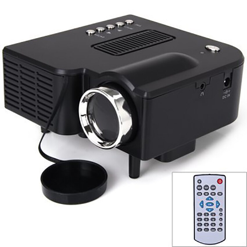 1080P Ondersteund Movie Projector, Mini Projector Met 20-80 Inch Projector Scherm, compatibel Met Hdmi-Compatibel, Usb, Vga, Av