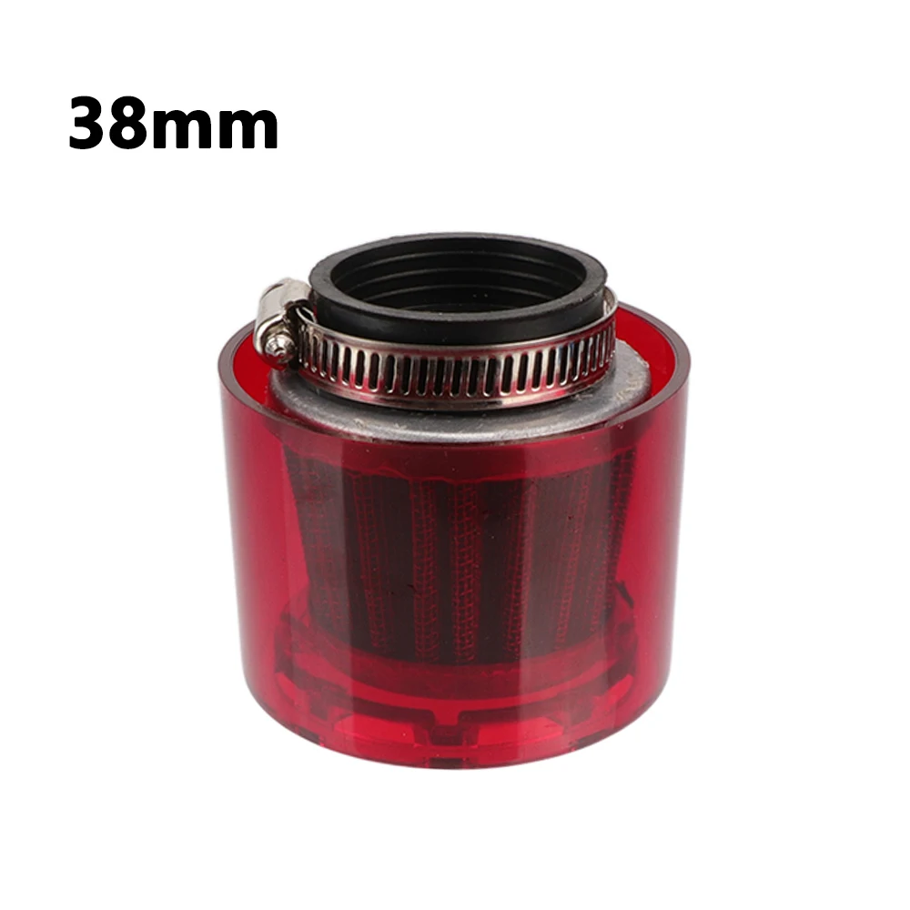 Motorfiets Universele 28/32/35/38/42/48mm Spatwaterdichte Luchtfilter Cleaner voor 50cc-250cc Motor Pit Crossmotor Scooter ATV Quad: WHITE