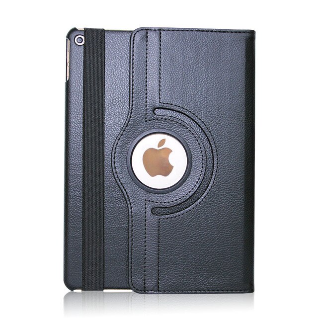 Für iPad Air 2 Fall Modell A1566 A1567 Tablet Abdeckung 360 Grad PU Leder für Coque iPad Air 1 smart Auto Schlaf Wake Up: for iPad air 2 Black