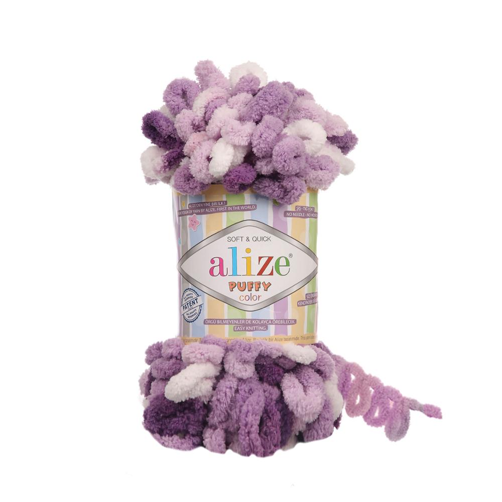 1 stk alize puffy farge garn løkke garn nyhet babygarn mykt og varmt babyteppegarn, fingerstrikk garn 1 nøste 1 x 100 gr-9mt: 5923