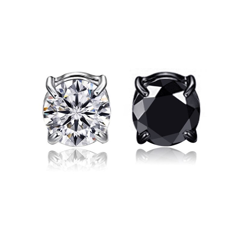 Klassieke Magnetische Gesp Kristallen Oorbellen Voor Vrouwen Meisjes Mode Strass Koper Clip Oor Sieraden 2 Stuks