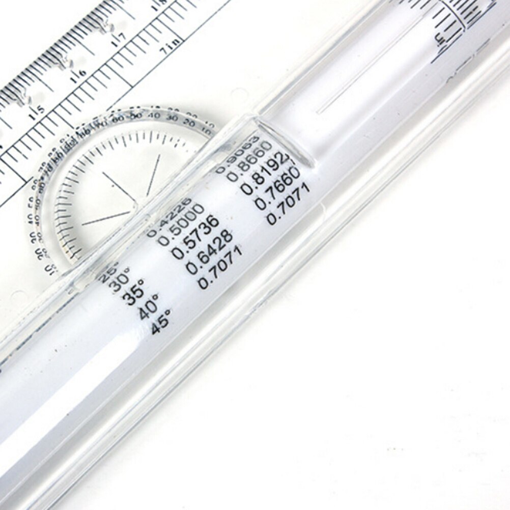1PC règle de rouleau règle parallèle pied universel Chiban règle d'angle balance règle de dessin règle de roulement polyvalente