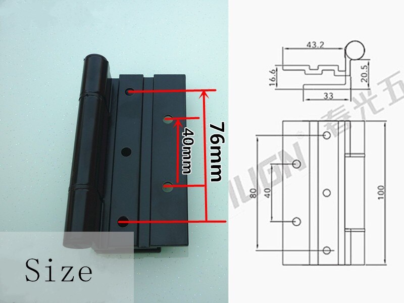 JD 1Pcs Hinge Aluminum Alloy Door Hinge Increase Door And Window Hinges Furniture Hinge