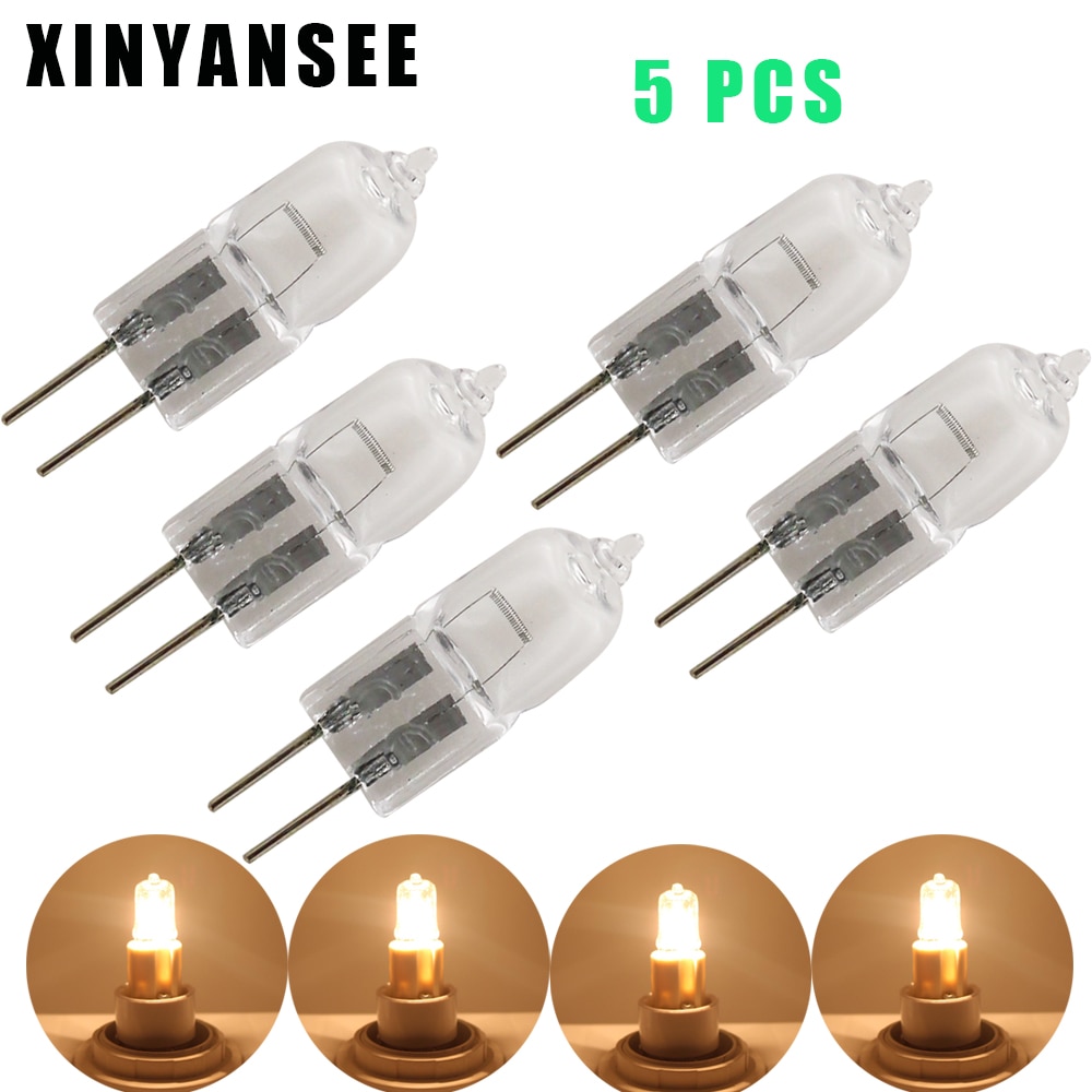 5x halogen  g4 sockel 12v lampa jc typ  g4 halogen glödlampor 10w 20w klara halogen insatta pärlor kristalllampa