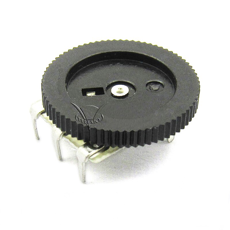 200pcs 3 Pin Single Joint Dial Potentiometer Gear Potentiometer Adjustable Resistance 1K 10K 20K 100K Ohms