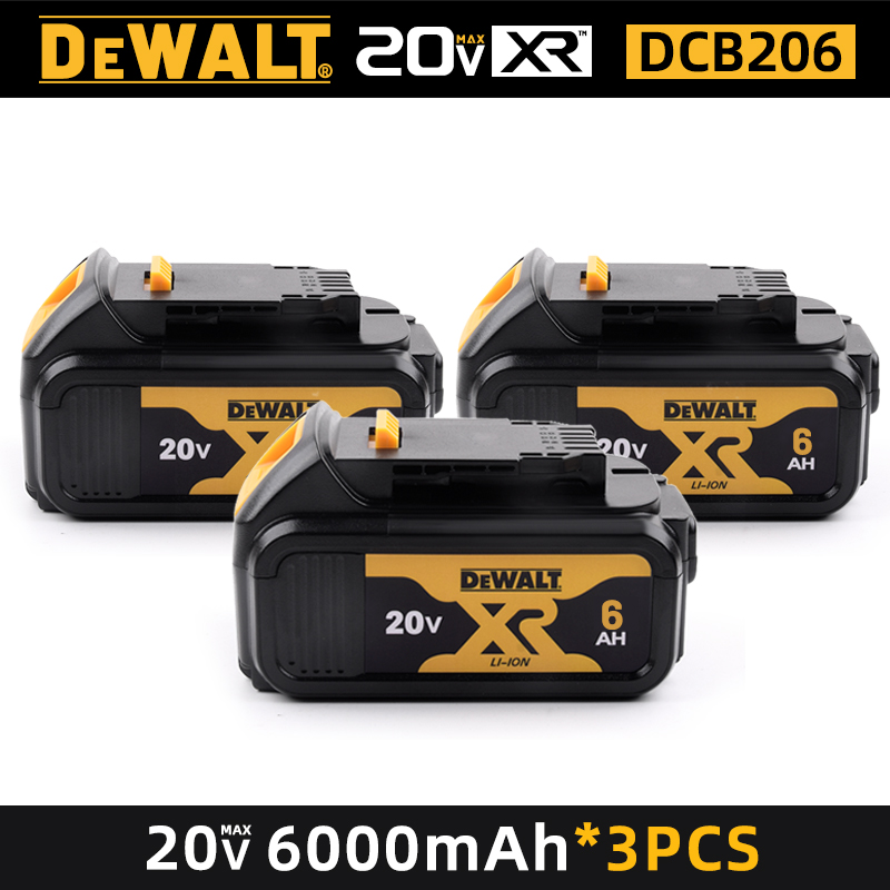 Batterie originale-DEWALT 20V, 6AH, batterie lithium-ion rechargeable, DEWALT, DCB115, DCB118, charge rapide, batterie pour outils DEWALT,