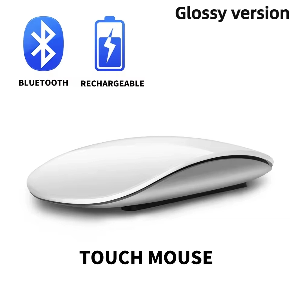 Xiaomi Drahtlose Bluetooth Magie Computer Maus Wiederaufladbare Touch Schlank Ergonomische Dual-Modus Stille PC Mäuse Für Apple Macbook Air: WEISS