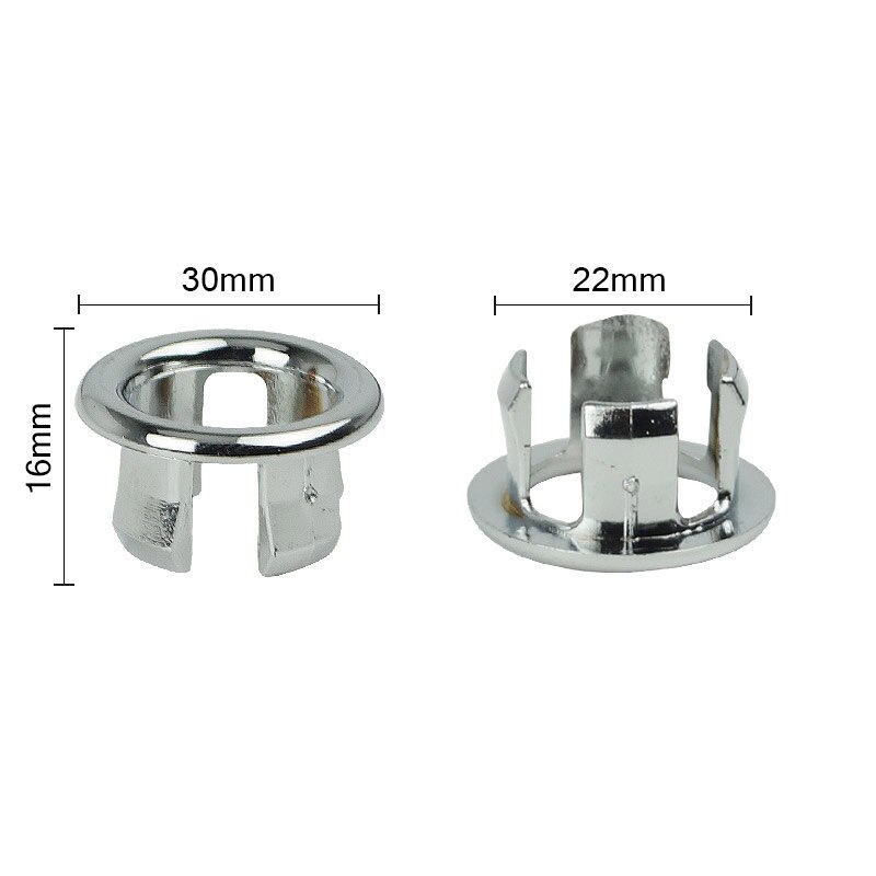 Anillo de rebosadero para lavabo de cerámica, anillo redondo de plástico para lavabo de cerámica, 1 unidad