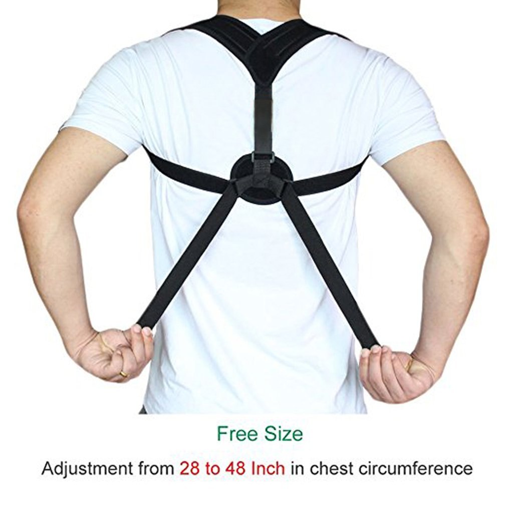 Unisex Houding Corrector Lumbale Onderrug Ondersteuning Schouder Brace Pijnbestrijding AU Terug Houding Corrector